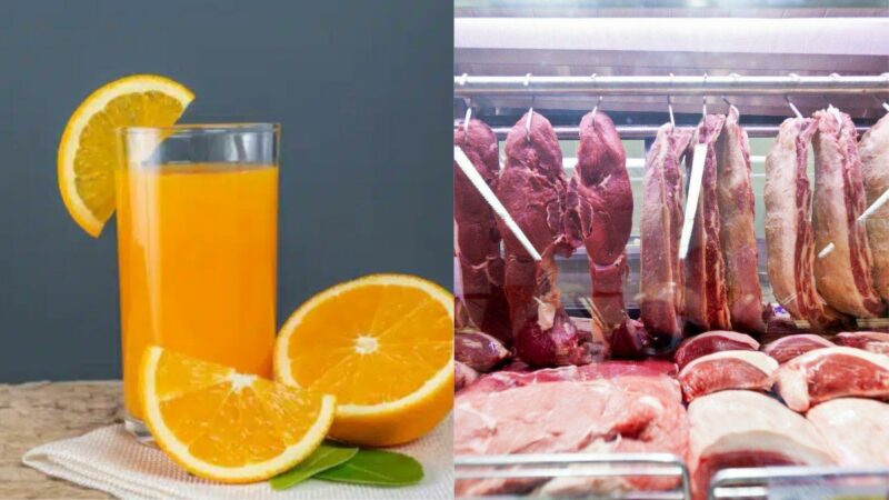 Suco de laranja e carne bovina tendem a ser mais afetados por tarifaço de Trump