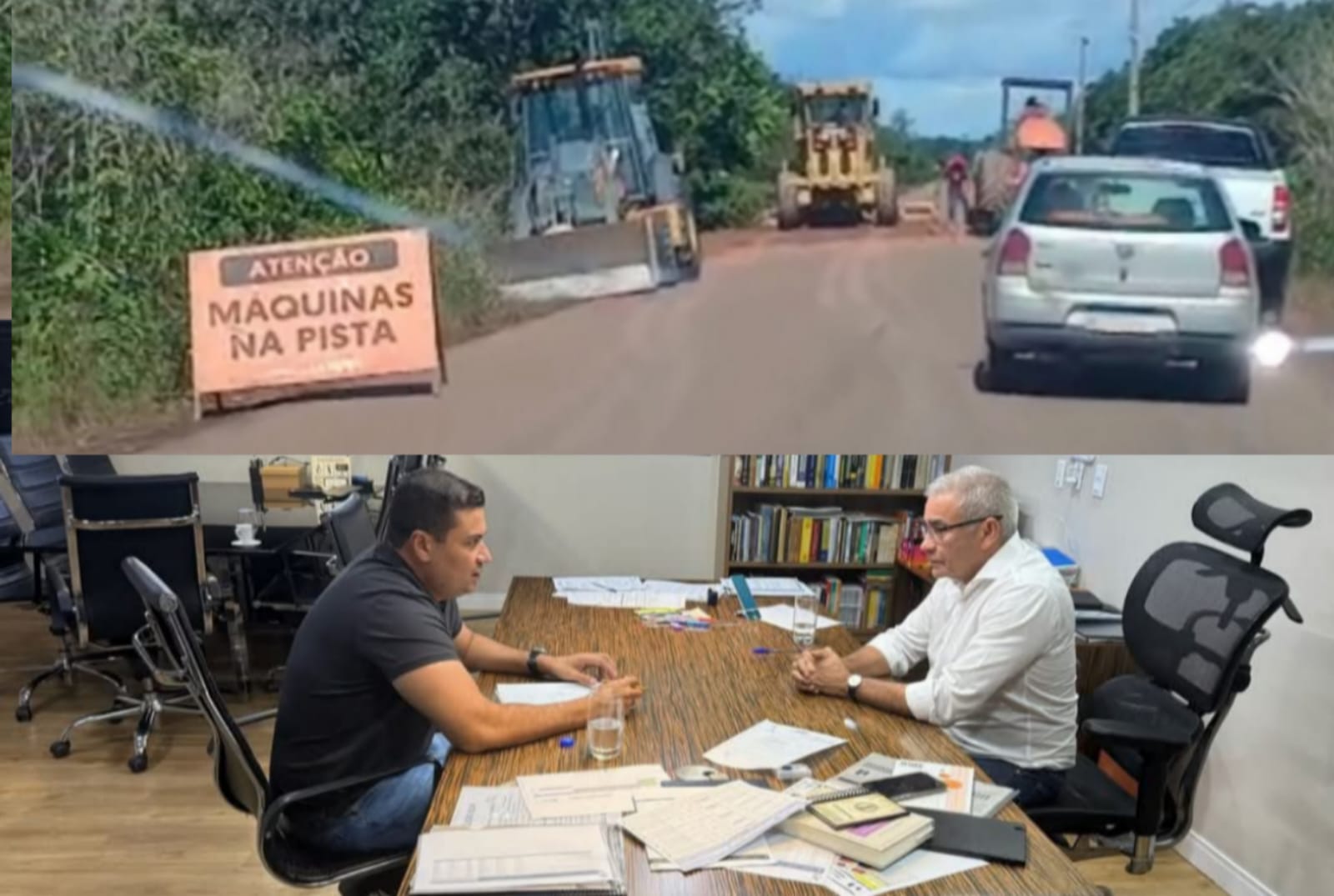 Prefeito Thomé Neto garante obras emergenciais na AM-254 após reunião com o Governo do Estado
