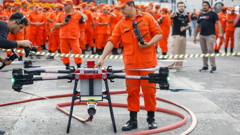 Corpo de Bombeiros do Amazonas contará com primeiro drone do Brasil desenvolvido para o combate a incêndios