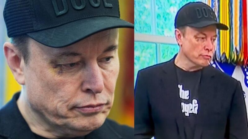 Elon Musk aparece com olho roxo após despedida oficial do Governo Trump