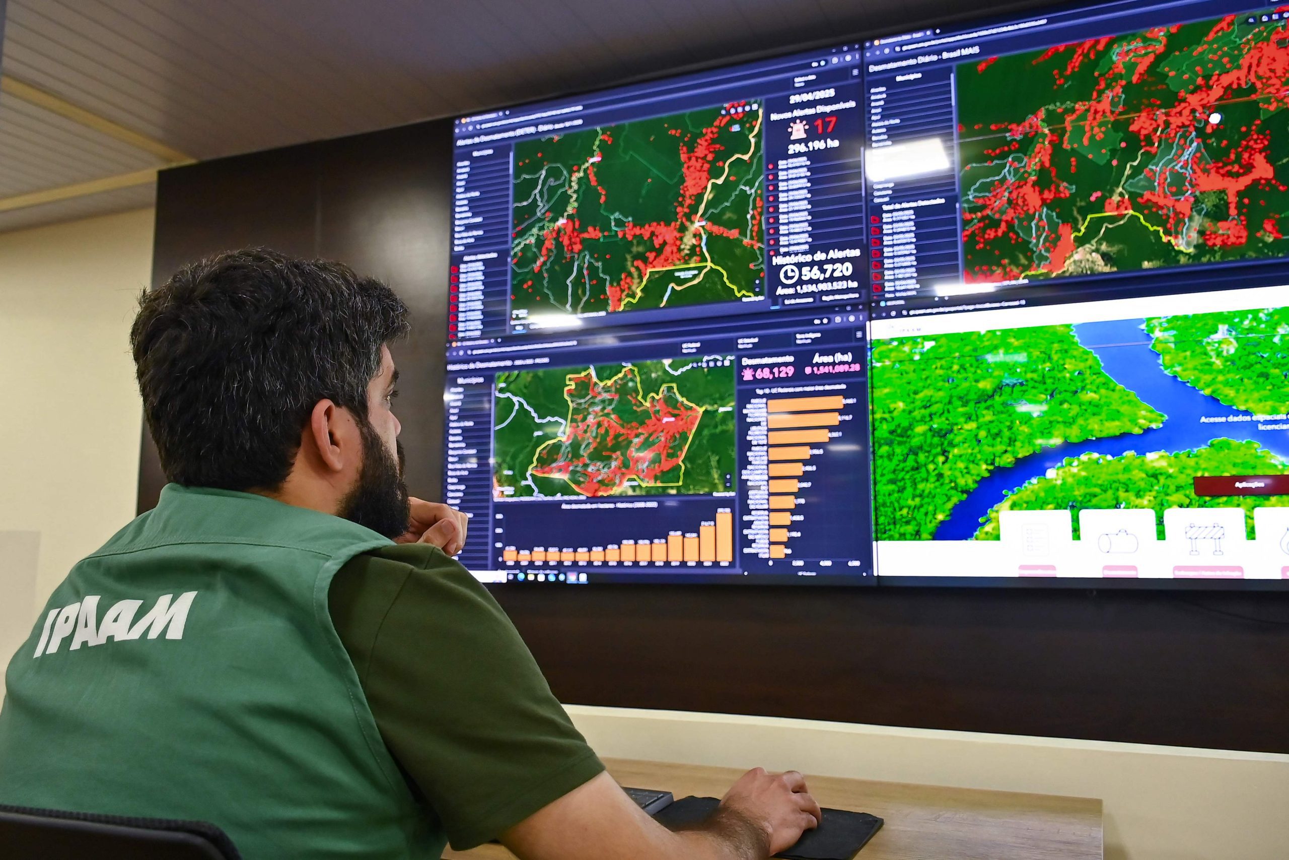 Ipaam registra queda de 16,65% no desmatamento e 72,72% nos focos de calor no Amazonas