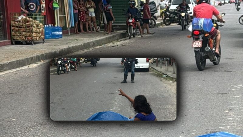 Suposto assaltante cai de moto e morre no bairro Novo Aleixo; veja vídeo