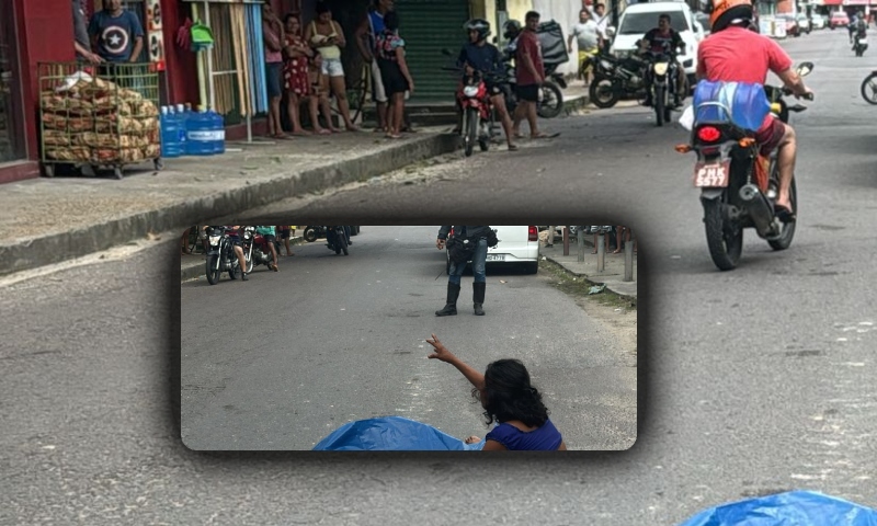 Suposto assaltante cai de moto e morre no bairro Novo Aleixo; veja vídeo