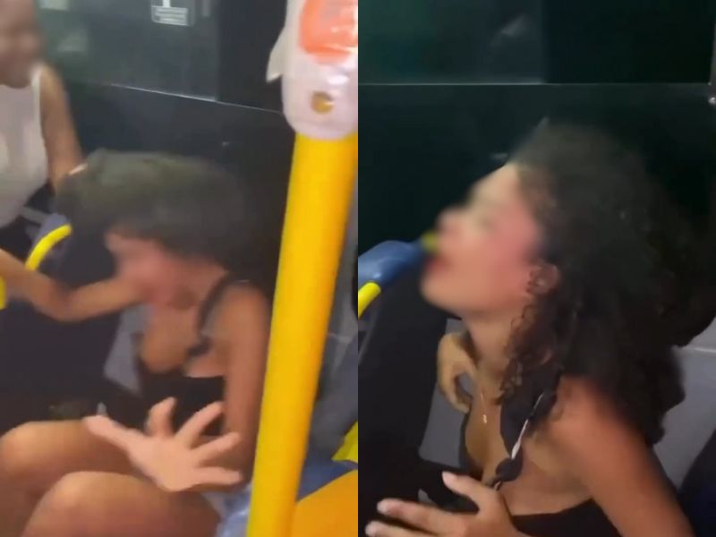 ‘Arlequina de Manaus’ chora e pede perdão ao ser arrebentada por vítimas de assalto a ônibus