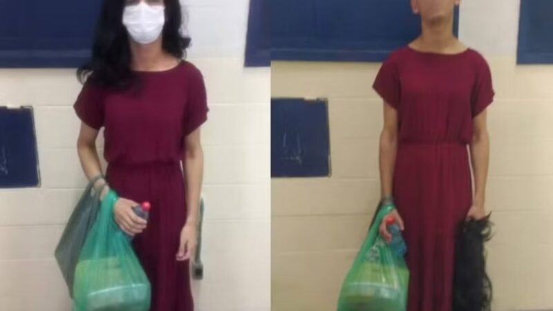 De vestido e peruca, detento tenta fugir disfarçado de mulher em penitenciária