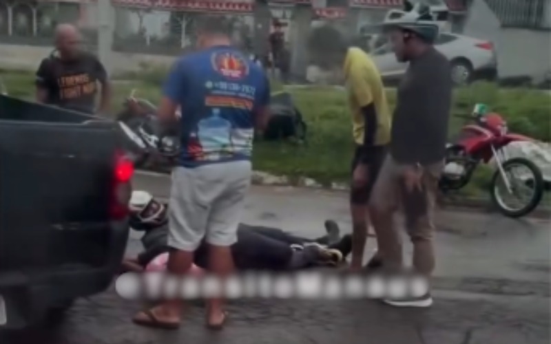 Dois acidentes com motos são registrados na avenida Pedro Teixeira no mesmo dia