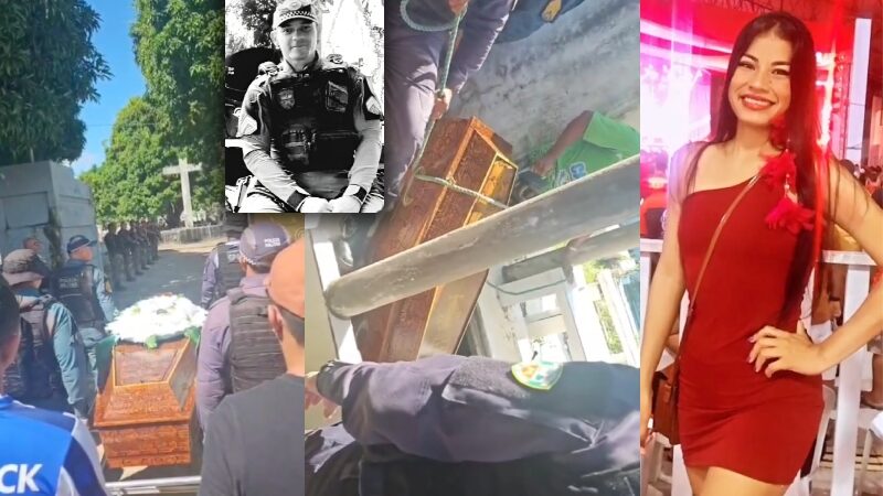 Dor e comoção marcam o enterro do PM assassinado pela companheira em Parintins