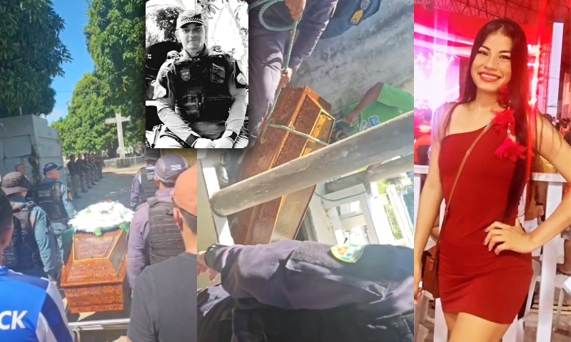 Dor e comoção marcam o enterro do PM assassinado pela companheira em Parintins