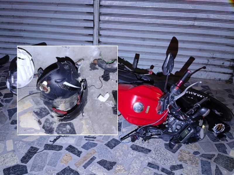Jovem motociclista morre ao colidir com muro em Manaus