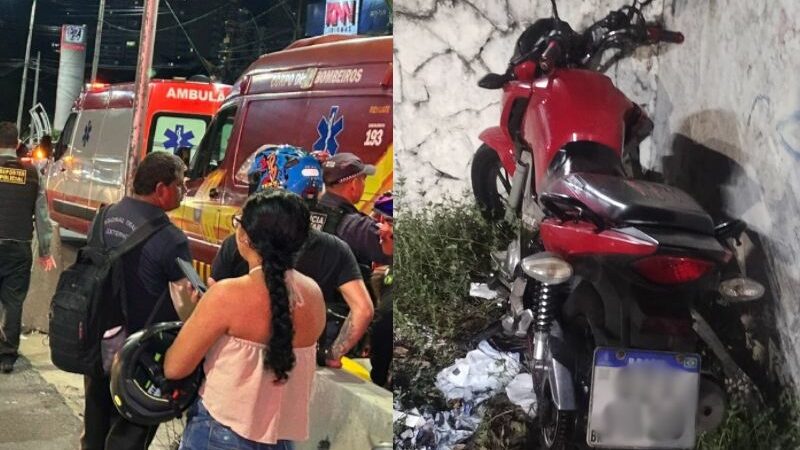 Motociclista é arremessado ao ser atropelado por carro na Efigênio Salles