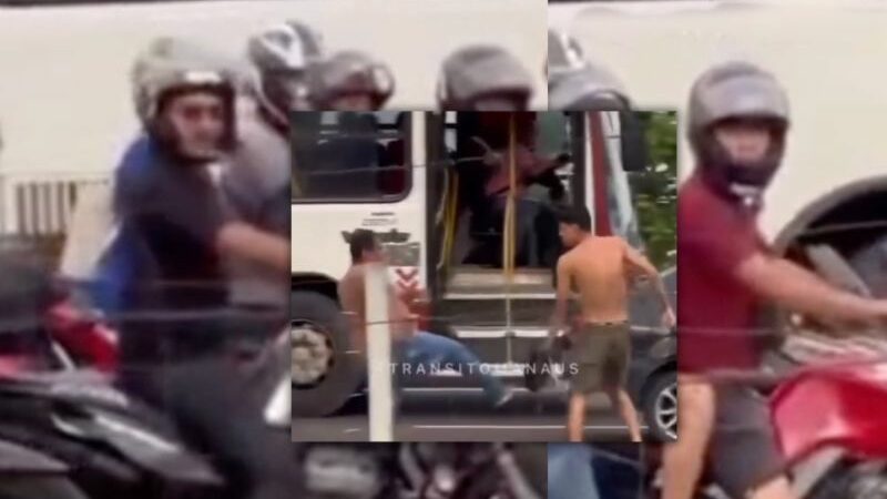 Motoristas fazem luta de UFC após acidente na Zona Leste