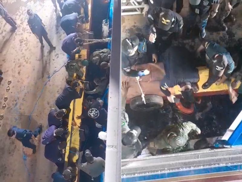 Mulher cai entre balsa e barco a caminho de Parintins