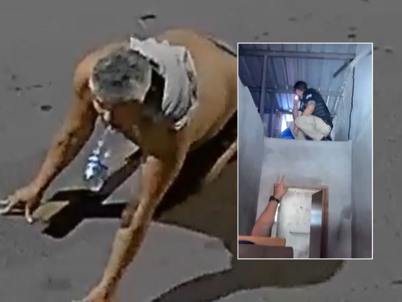 Vídeo mostra queda de ‘Velho da Lancha’ ao esconder arma que usou para matar casal em Manaus