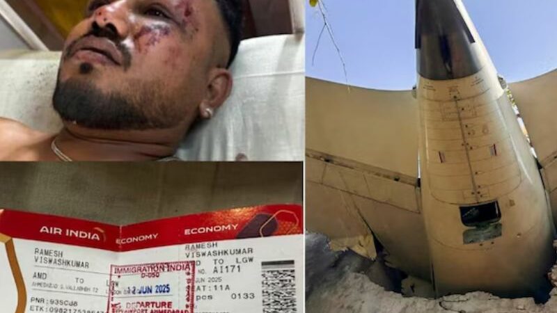 Diz único sobrevivente da queda de avião na Índia