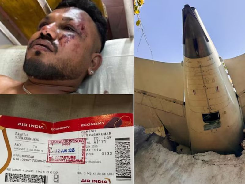 Diz único sobrevivente da queda de avião na Índia