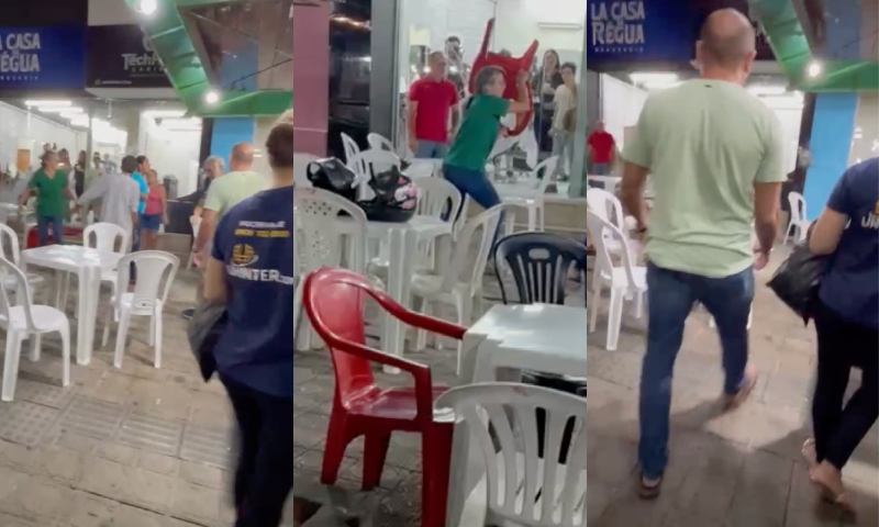 ‘Professoras galerosas’ agridem dona de lanche em praça pública