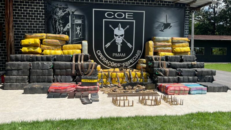 Volume de drogas apreendido pelo Amazonas em 2025 é o maior comparado aos últimos 10 anos