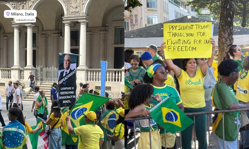 Brasileiros que vivem no exterior se unem aos protestos “Reaja Brasil!”