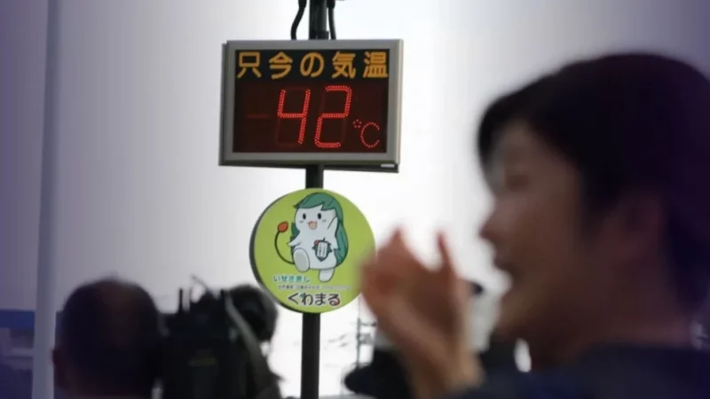 Japão registra temperatura recorde de 41,8°C em onda de calor