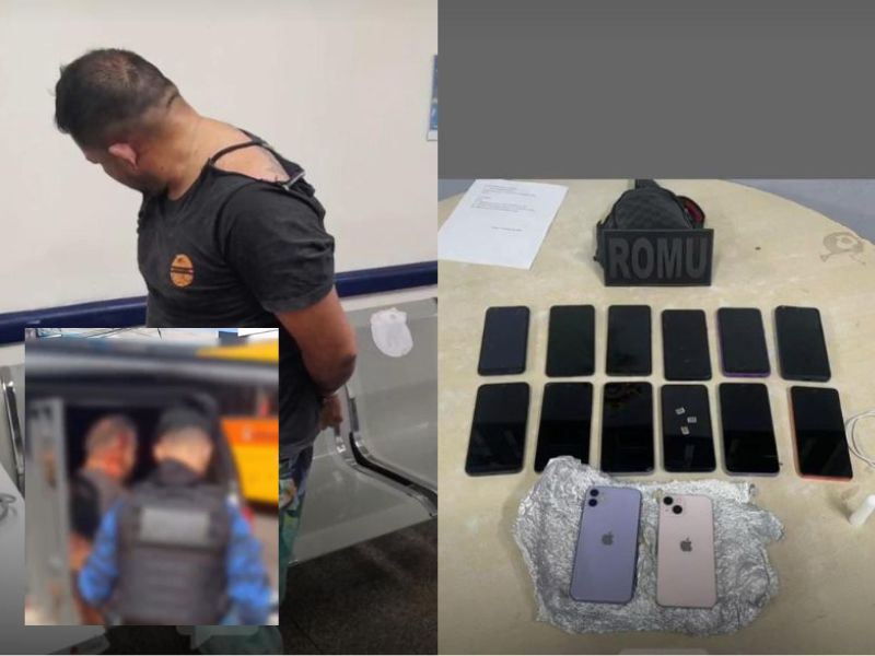 Moradores agridem suspeito de furtar celulares em Manaus