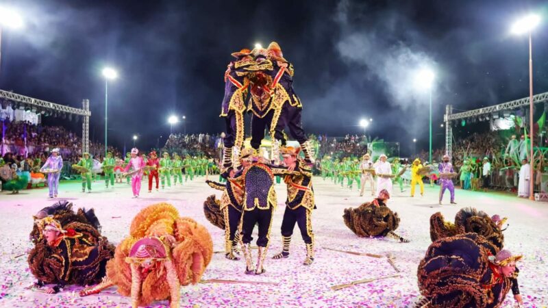 Mazzashow é tetracampeã! A gigante verde e rosa brilha no 47º Festival Folclórico de Quadrilhas de Manicoré 2025