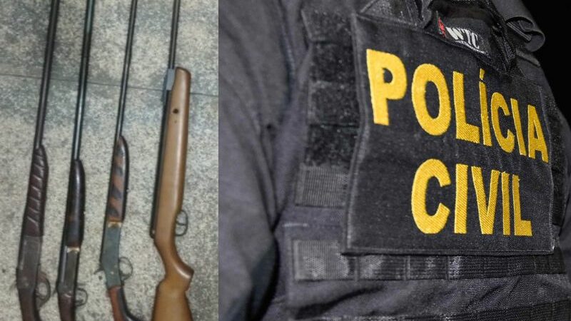 Em São Paulo de Olivença, suspeito é preso por comércio ilegal de armas de fogo