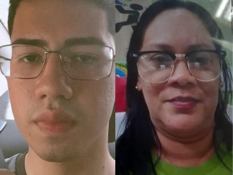 Imagens de duas pessoas desaparecidas são divulgadas pela polícia em Manaus