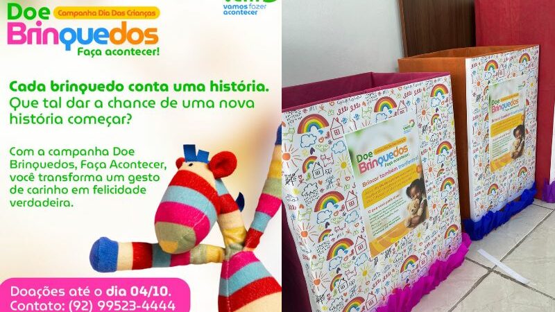 Instituto lança movimento para presentear crianças no dia 12 de outubro em Manaus