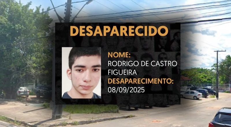 Jovem de 19 anos desaparece após sair de casa no bairro Flores; saiba como ajudar