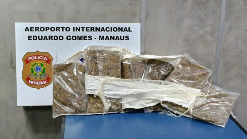 PF prende homem após tentativa de fuga no aeroporto de Manaus