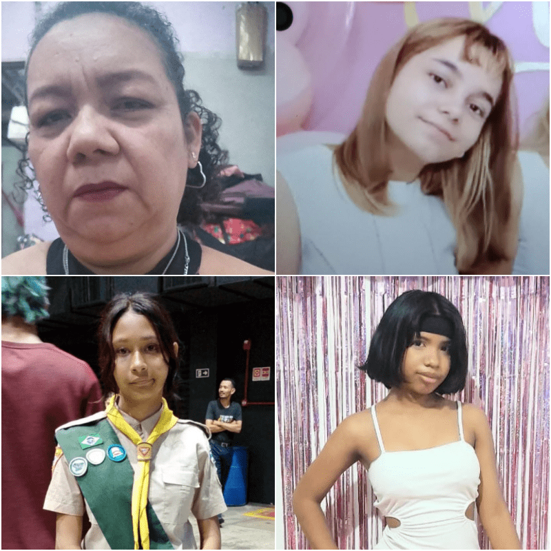 Polícia Civil divulga imagens de quatro pessoas desaparecidas em Manaus