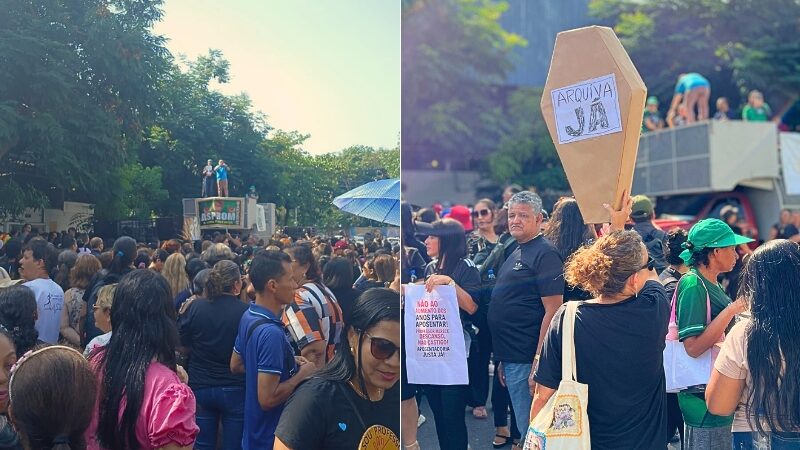 Professores protestam contra projeto de David Almeida que os fará trabalhar até aos 75 anos