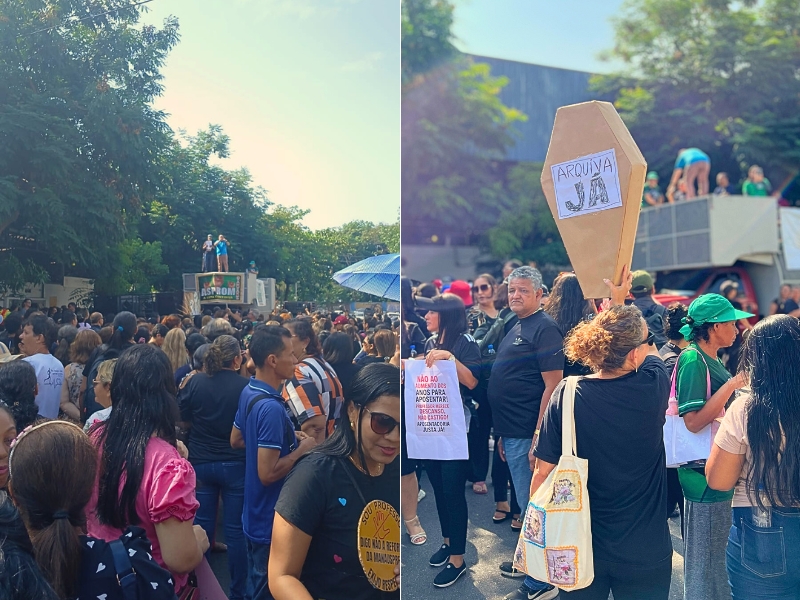 Professores protestam contra projeto de David Almeida que os fará trabalhar até aos 75 anos