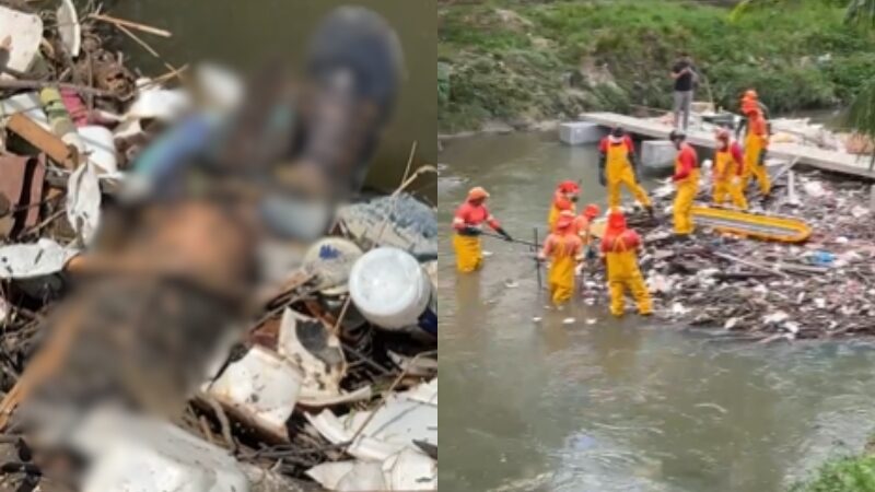 Corpo em avançado estado de decomposição no Igarapé do Mindu era de homem tatuado