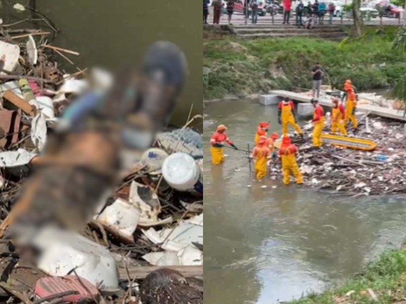 Corpo em avançado estado de decomposição no Igarapé do Mindu era de homem tatuado