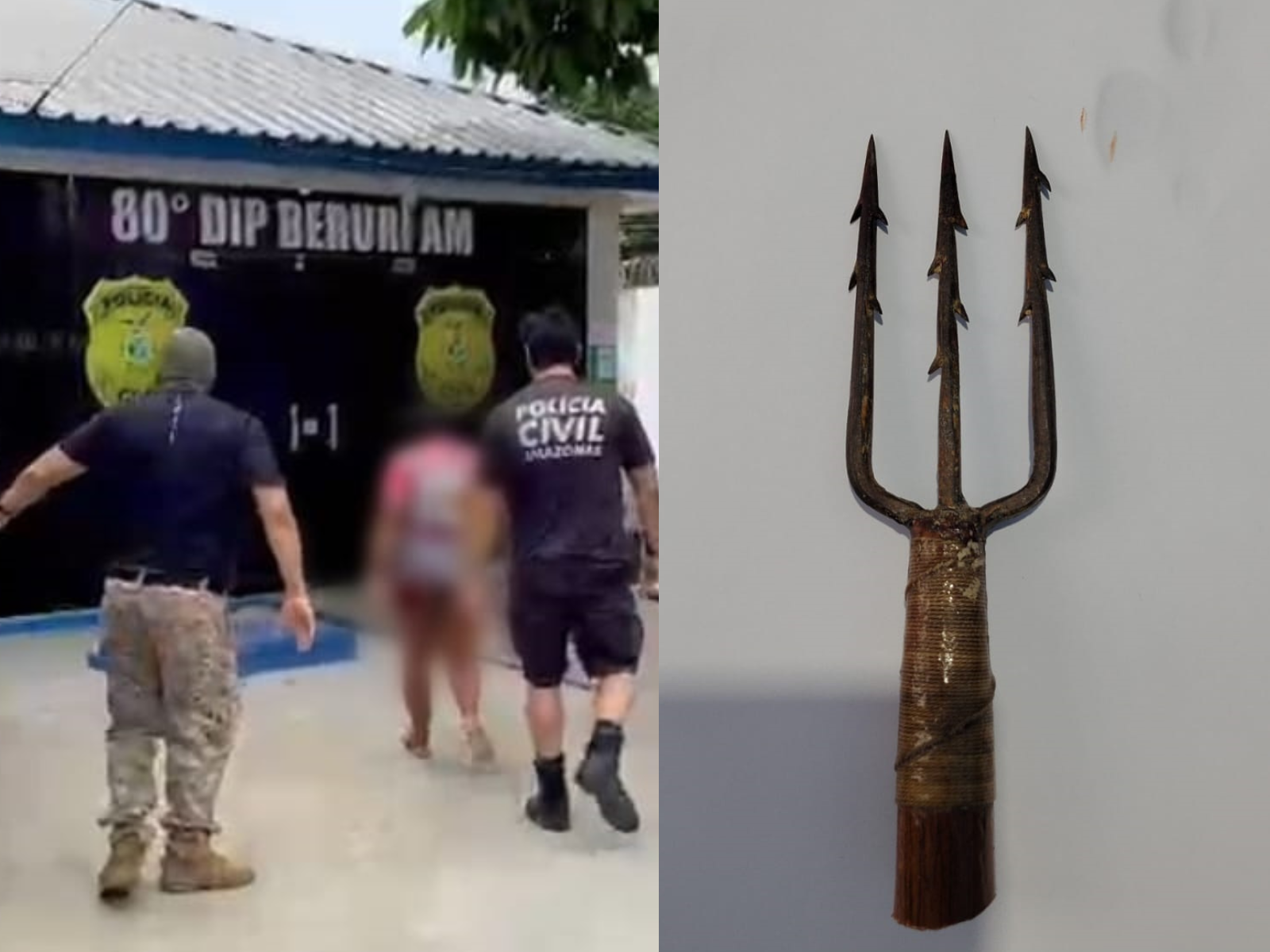 Homem é atacado com uma Zagaia pela sua companheira em Beruri; Suspeita é presa