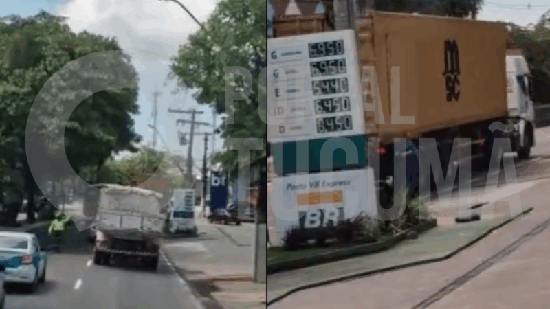 Pane de carreta congestiona avenida Ephigênio Salles e causa caos