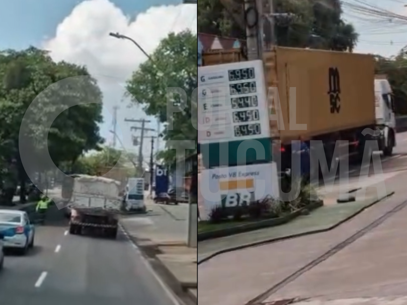 Pane de carreta congestiona avenida Ephigênio Salles e causa caos