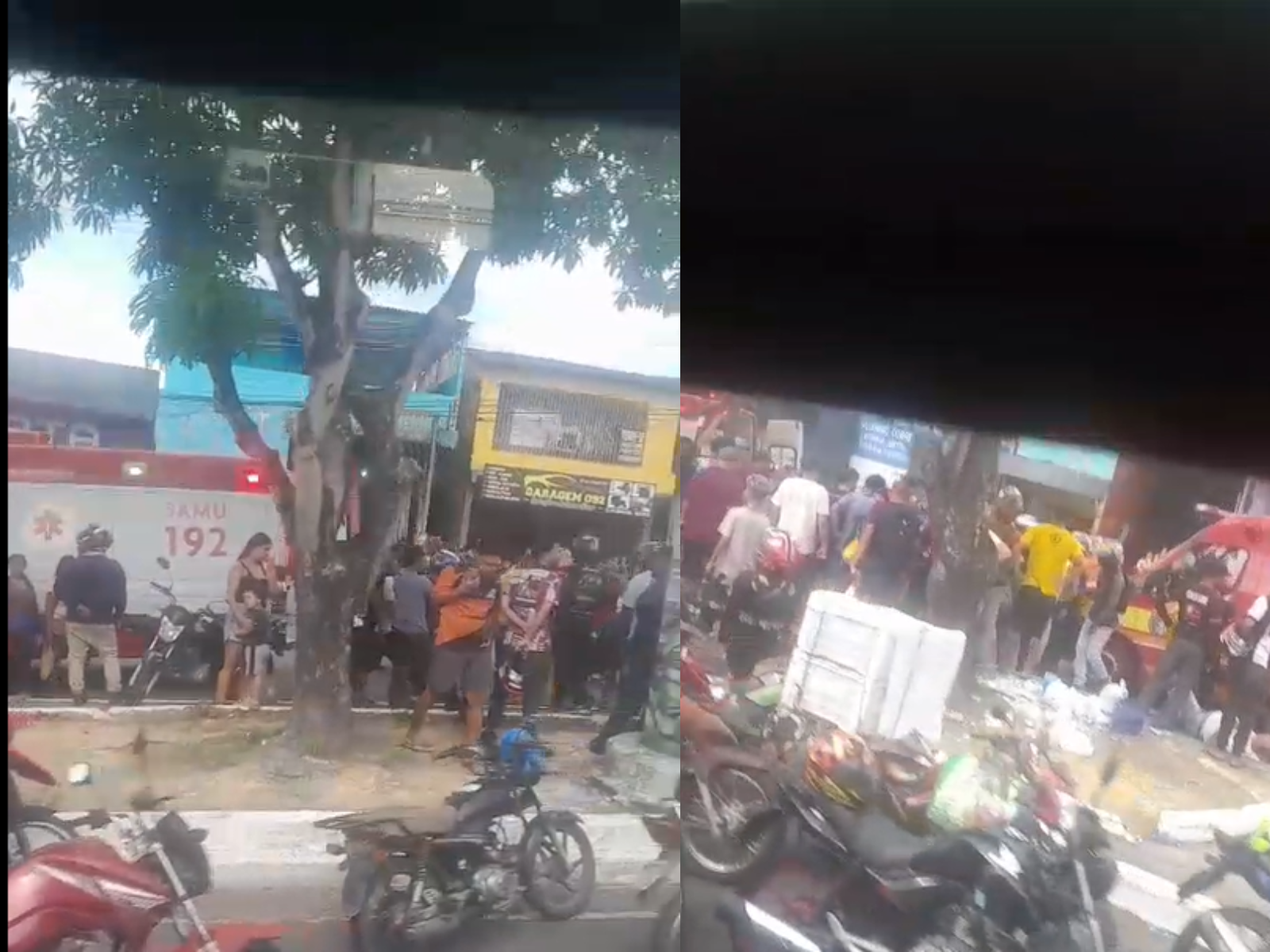 Acidente com moto deixa vítimas lesionada na Avenida Itauba, em Manaus