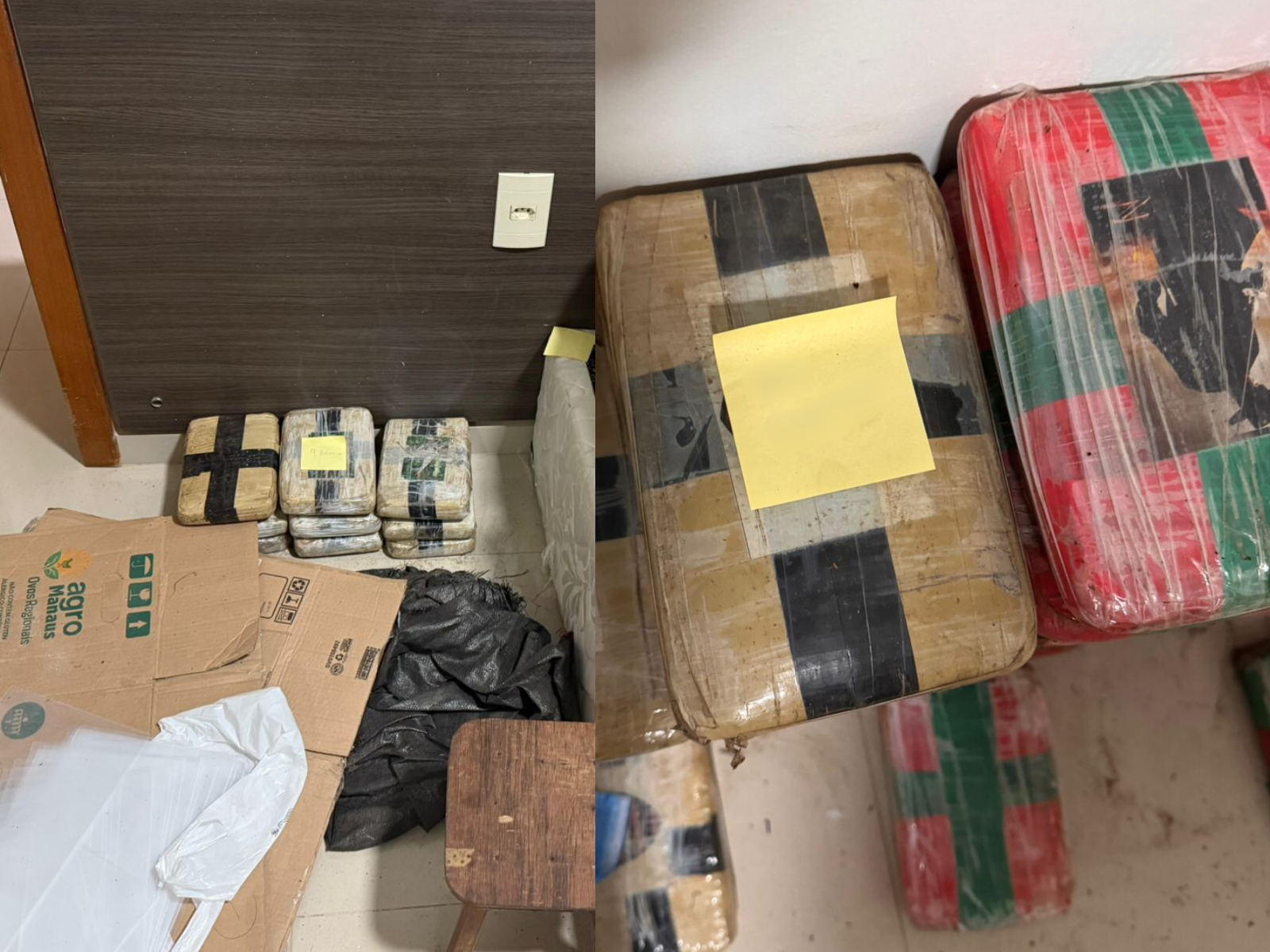 Casal é preso com mais de 600 kg de drogas dentro de casa no Colônia Terra Nova