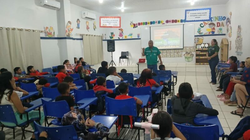 Ipaam segue até 21 de novembro com ações de educação ambiental em escolas de Canutama