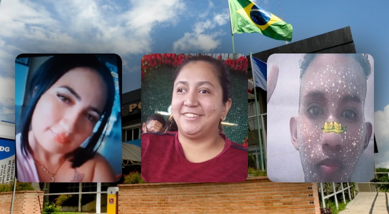 Polícia Civil do Amazonas divulga imagens de três pessoas que desapareceram em Manaus