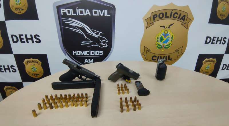 Membro de facção investigado por dois homicídios é preso com granada em Manaus; veja vídeo