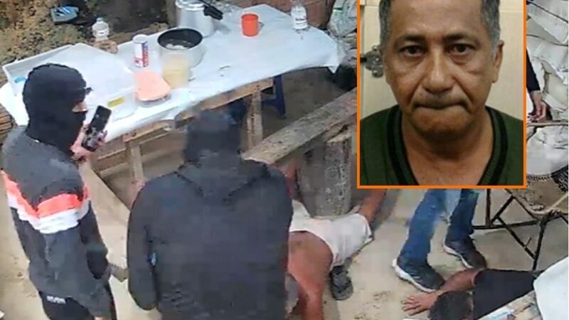 Veja o momento em que homens encapuzados invadem casa e matam ex-PM e amigo em Manaus