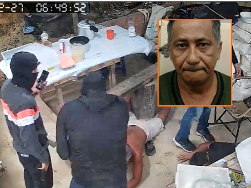 Veja o momento em que homens encapuzados invadem casa e matam ex-PM e amigo em Manaus