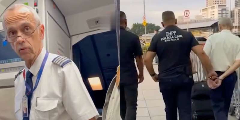 Vídeo mostra momento da prisão de piloto dentro de avião no aeroporto de Congonhas