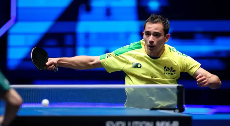 Em busca do bicampeonato, Calderano vence estreia na Copa do Mundo de Macau