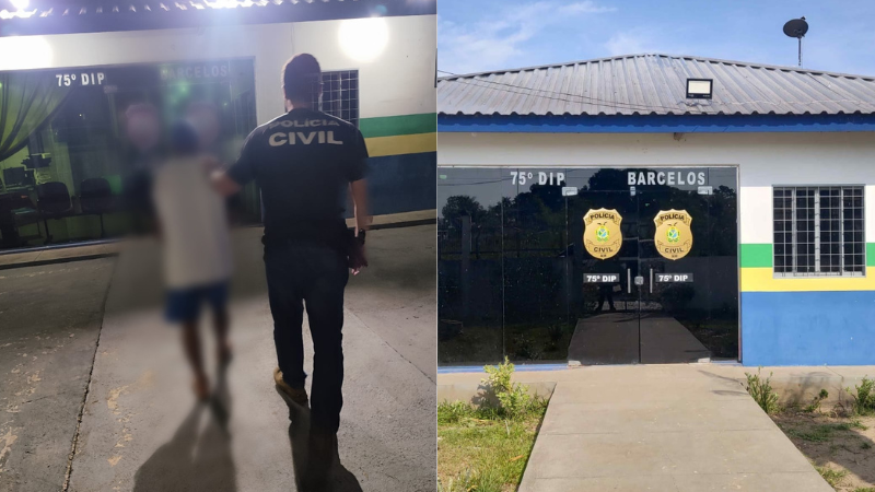 Homem é preso em menos de duas horas após matar outro homem a golpe de faca em Barcelos, no Amazonas