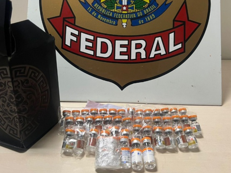 PF apreende ampolas Mounjaro e prende passageira no Aeroporto de Manaus