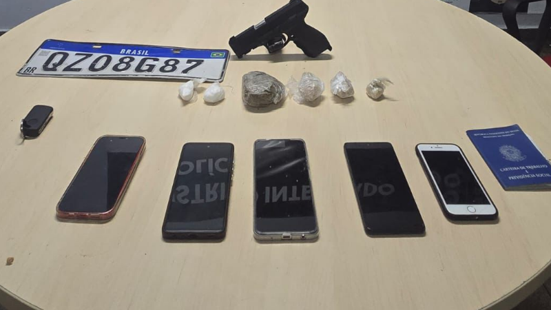 Trio é preso após abordagem policial suspeito de realizar roubos em Manaus